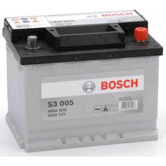 ΜΠΑΤΑΡΙΑ ΑΥΤΟΚΙΝΗΤΟΥ BOSCH S3005 56AH 480AEN.(ΒΛΕΠΕΤΕ ΠΕΡΙΓΡΑΦΗ)