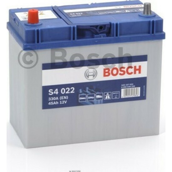 ΜΠΑΤΑΡΙΑ ΑΥΤΟΚΙΝΗΤΟΥ BOSCH S4022 45AH 330AEN.(ΒΛΕΠΕΤΕ ΠΕΡΙΓΡΑΦΗ)