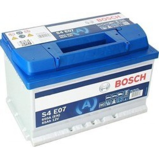 ΜΠΑΤΑΡΙΑ ΑΥΤΟΚΙΝΗΤΟΥ BOSCH S4E07 65AH 650AEN START-STOP (ΒΛΕΠΕΤΕ ΠΕΡΙΓΡΑΦΗ)