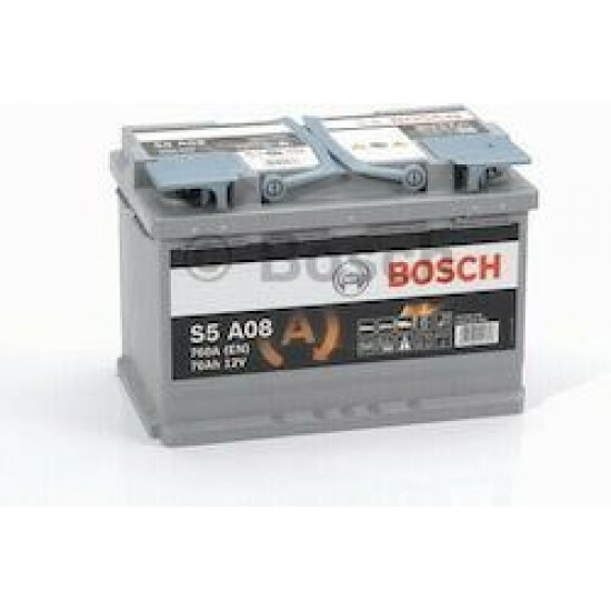 ΜΠΑΤΑΡΙΑ ΑΥΤΟΚΙΝΗΤΟΥ BOSCH S5A08 70AH 760AEN START-STOP (ΒΛΕΠΕΤΕ ΠΕΡΙΓΡΑΦΗ)