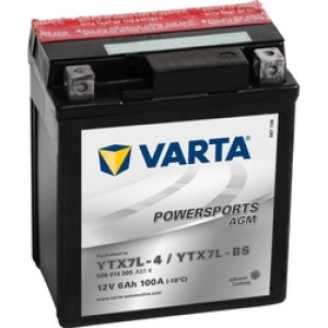 VARTA POWERSPORTS AGM 6AH YTX7L-BS
