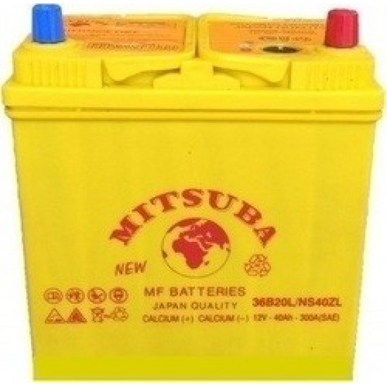 ΜΠΑΤΑΡΙΑ ΑΥΤΟΚΙΝΗΤΟΥ MITSUBA NS40ZL 40AH 300AEN (ΒΛΕΠΕΤΕ ΠΕΡΙΓΡΑΦΗ)