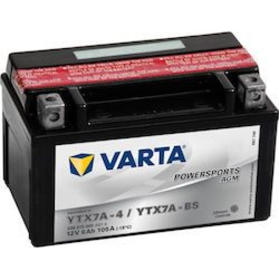 VARTA POWERSPORTS AGM 6AH YTX7A-BS