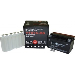 OKYAMI MOTO YTX7A-BS 6AH