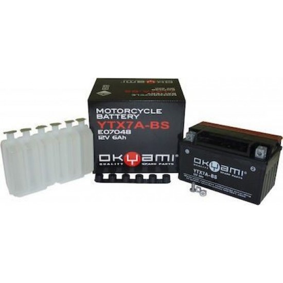 OKYAMI MOTO YTX7A-BS 6AH